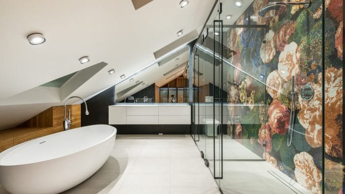 koupelna v podkroví