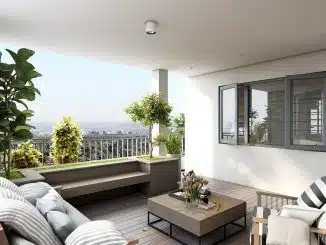útulný balkon